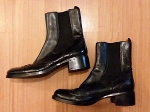 Franco Sarto Womens Black Justify Booties Size 8.5